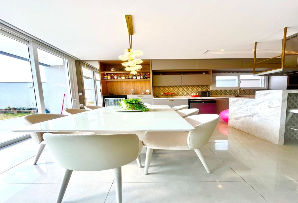 Brisas x - Tatiane - Sala de Jantar + Cozinha + Ilha