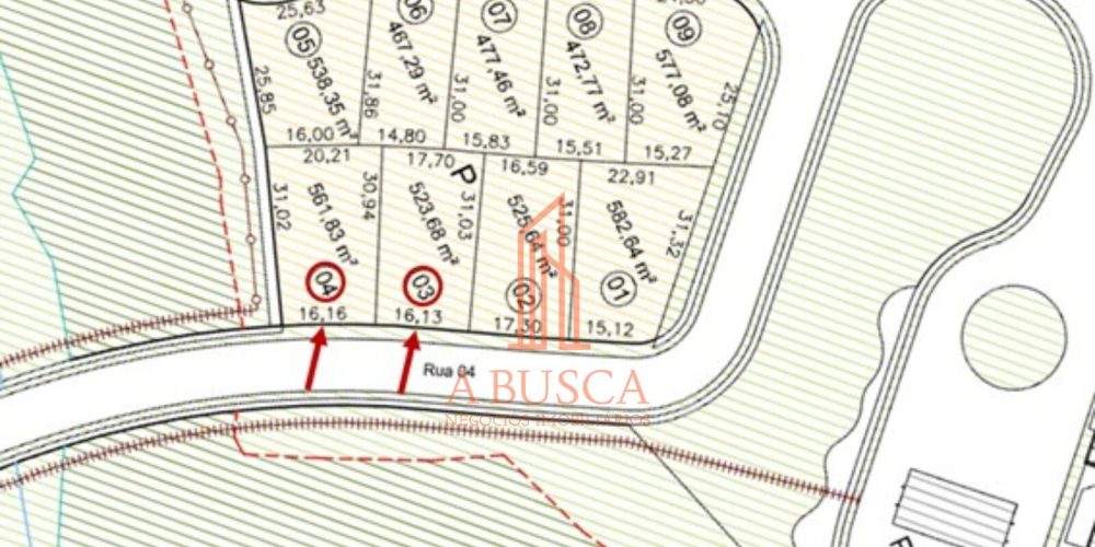 Alphaville Jundiai - Lote 03 e 04 - QP - Foto mapa - P04 + P03