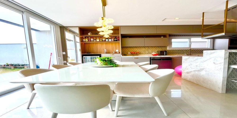 Brisas x - Tatiane - Sala de Jantar + Cozinha + Ilha